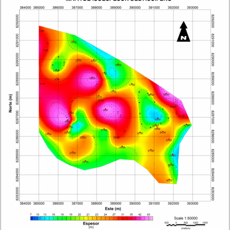 Mapa Isoespesor Acuifero